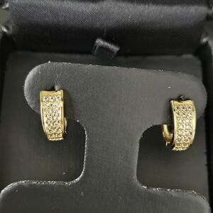 Elegant Gold and Silver Hoop Earrings